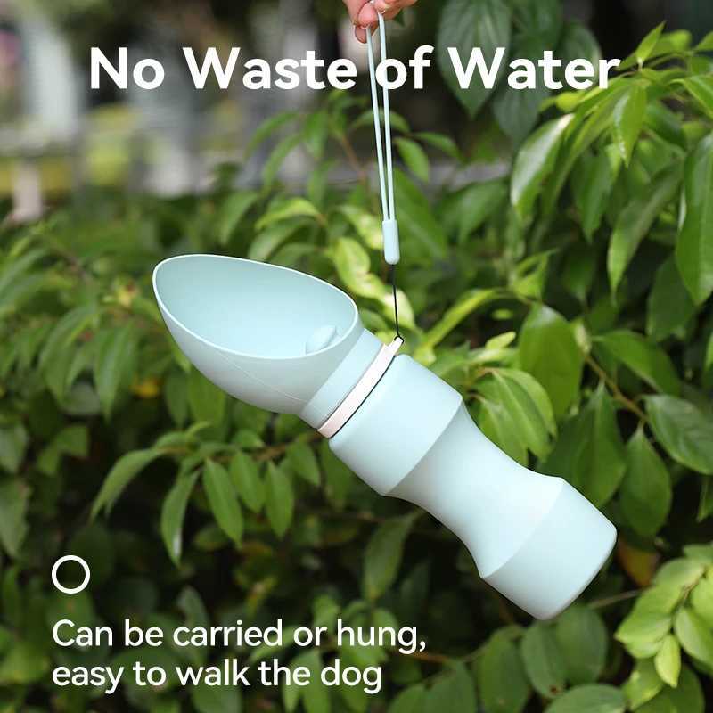 ROJECO Foldable Pet Water Bottle Used for Dogs Cats Outdoor Leak proof Walking Drinking Bowl Soft Silicone Pet Drinking Supplies Y250319