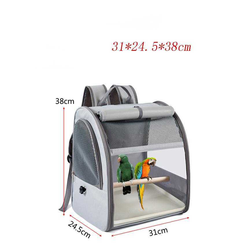 Portable bird bag, pet carrying bag, backpack, eight brother parrot, pigeon, Xuan Feng backpack, polyester outdoor large capacity bird bag 250315