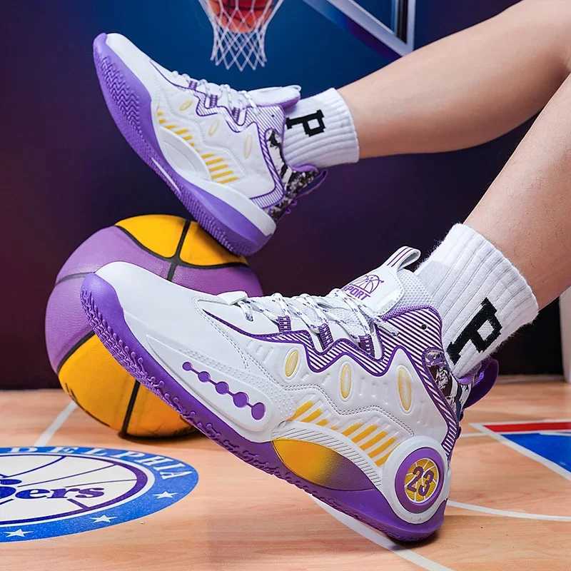 2025 hot selling basketball shoes outdoor dual-use professional training sports shoes breathable and shockproof gym sports shoesW250320