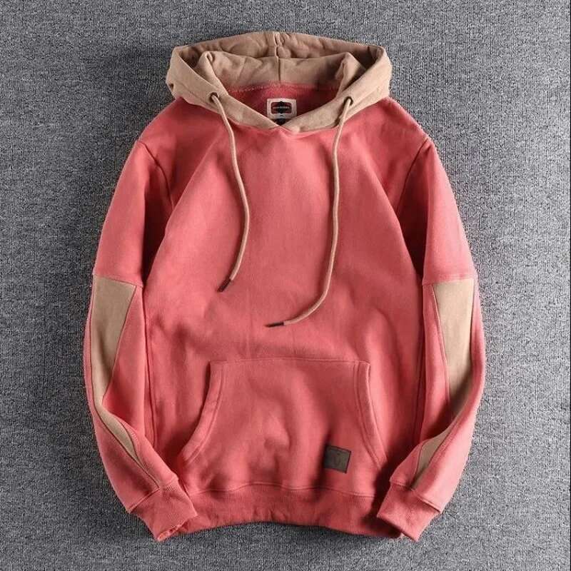 New In Men's Hooded Sweatshirt Haruku Fashion Autumn Overfit Aesthetic Cotton Male Hoodie One Piece Designer 90S Vintage Funny