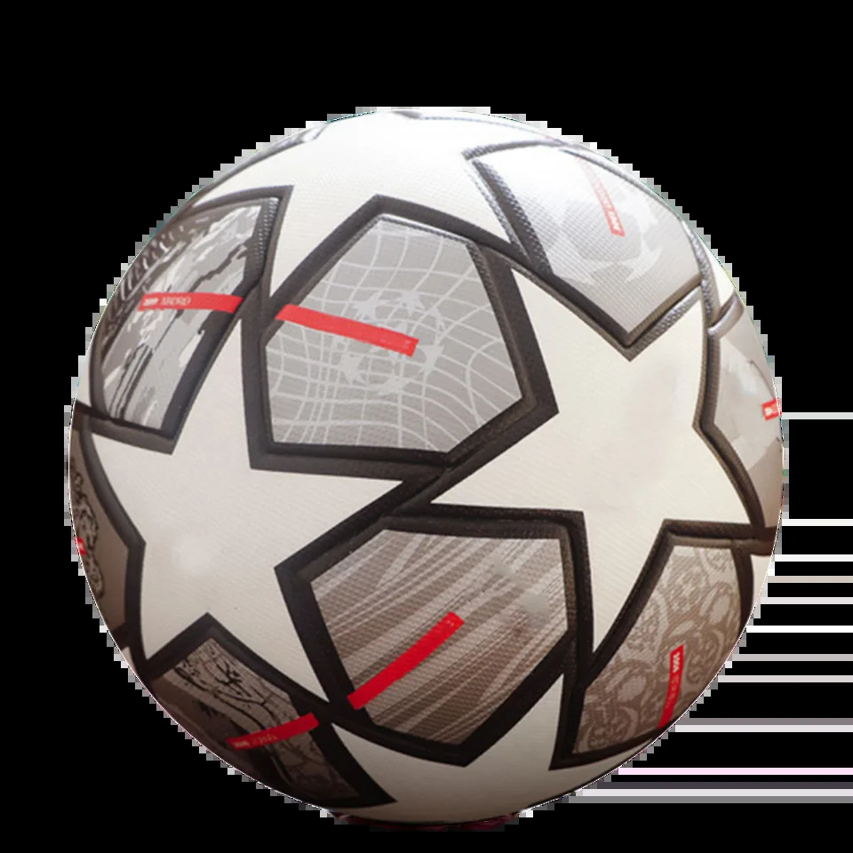 Soccer Ball Official Size 5 Three Layer Wear Rsistant Durable Soft PU Leather Seamless Football Team Match Group Train Game Play i250320
