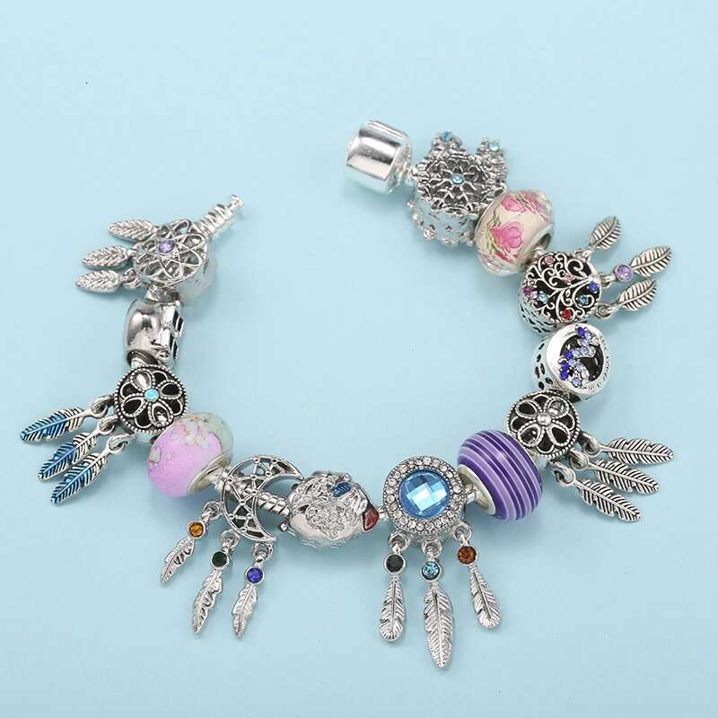 Classics Dreamcatcher Beads Charm Bracelets Fit DIY Brand Chain Bracelets For Women Men Girl Bijoux Pulseras Jewelry Gift