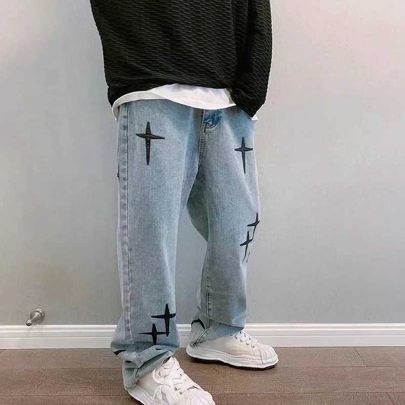 2024 Hot Sale Streetwear Casual Men Jeans Pants Straight Slim Cotton Ankle-Length Denim Jeans Hip Hop Men Jeans PantsT250319