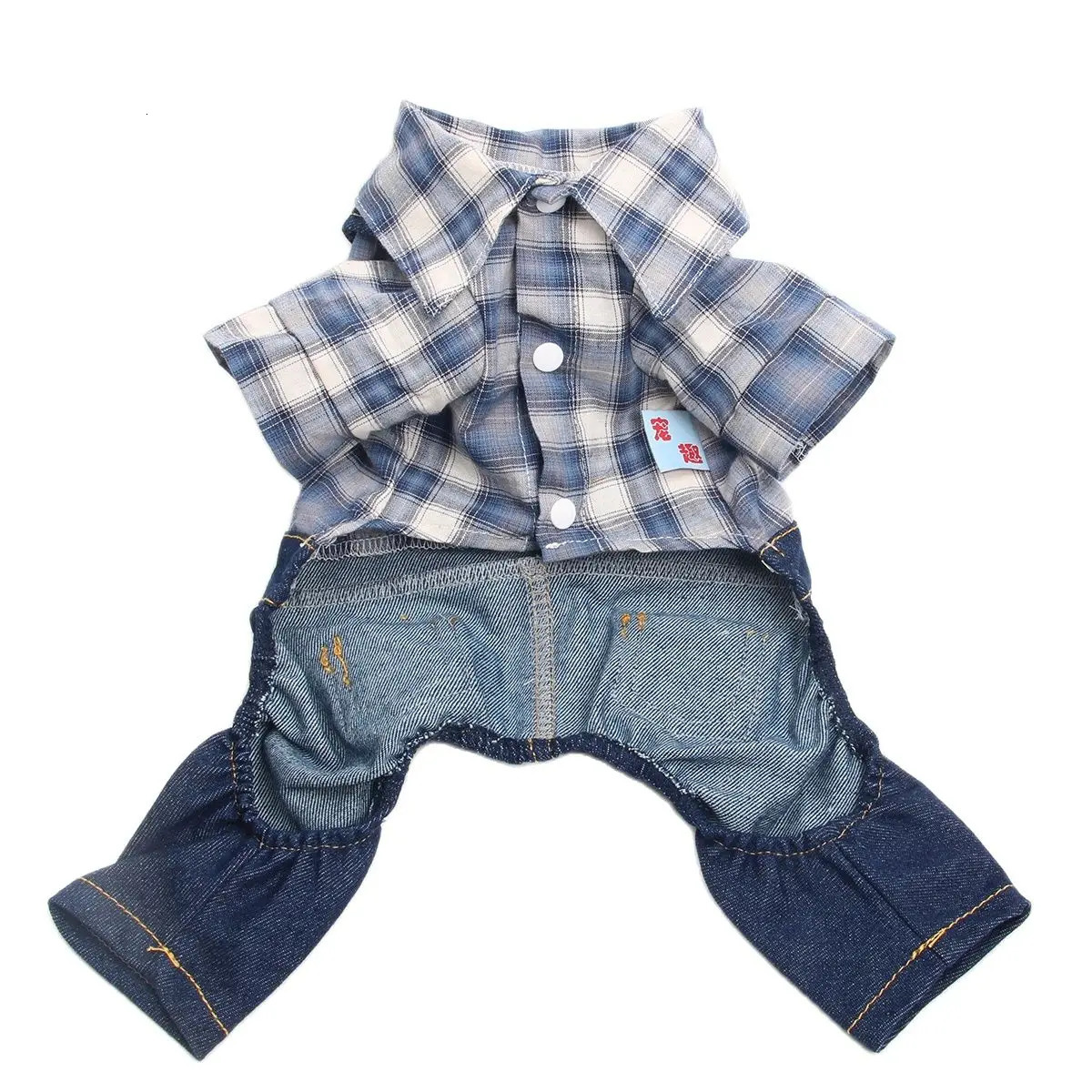 Boy dog cat jumpsuit solid color n pet shirt springsummer clothing 250318