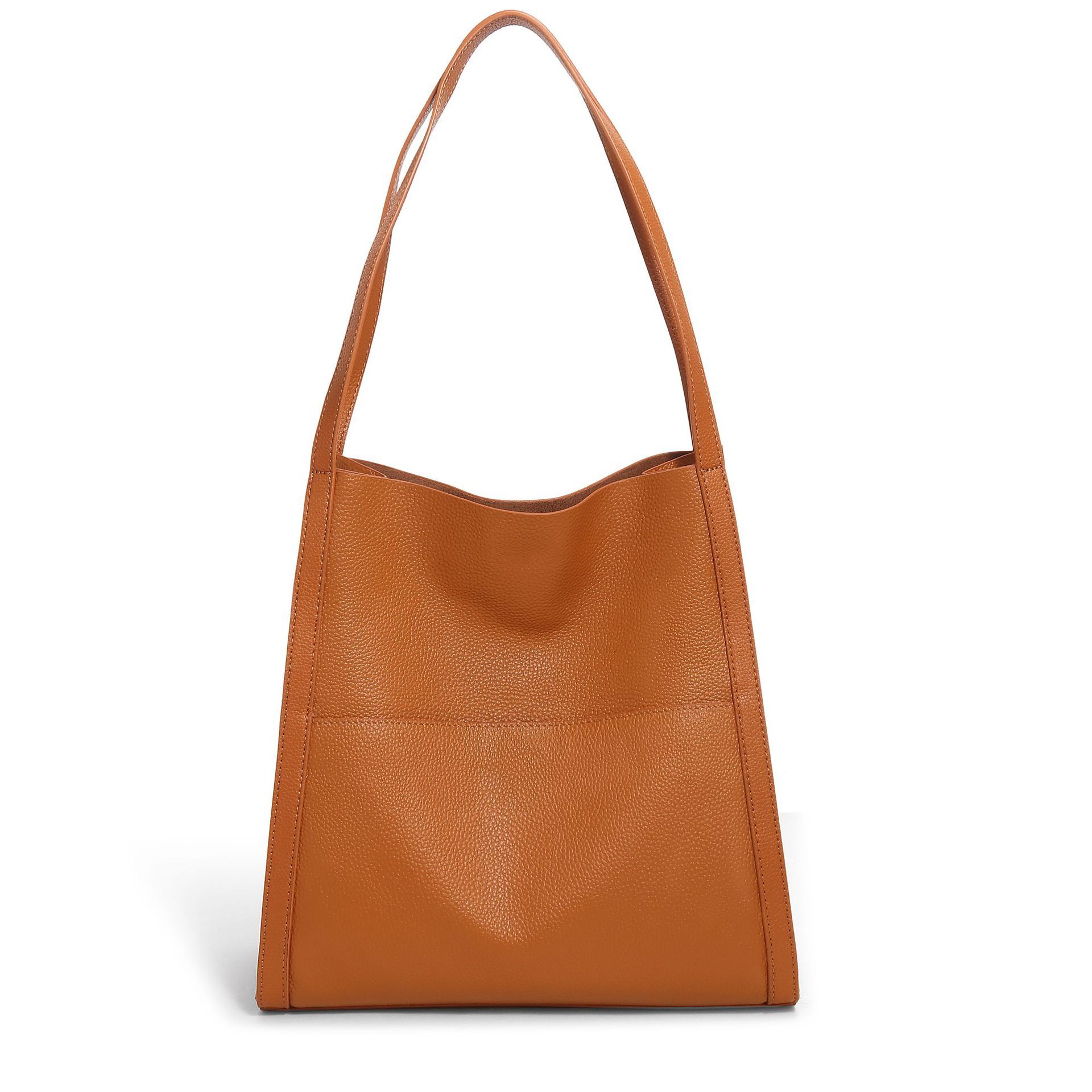 Large Capacity Women S Commuting Leather Bucket New High End One Shoulder Tote Bag Shoulder Bags
