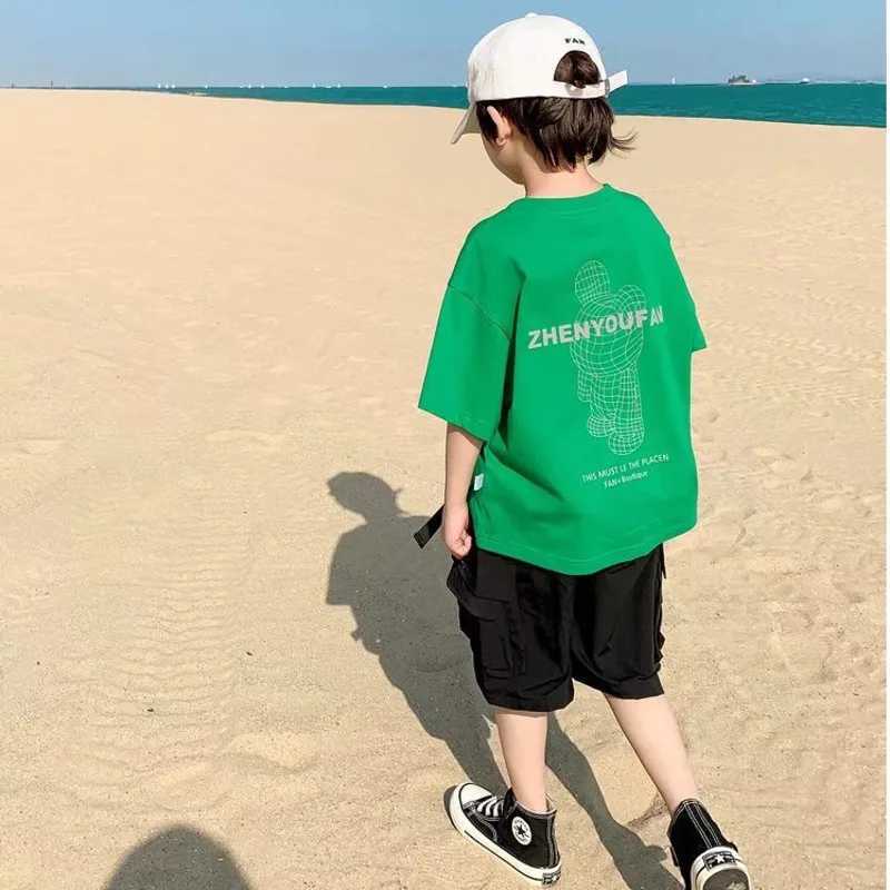 Short sleeved T-shirt childrens T-shirt baby summer clothing baby T-shirt boys clothing boys topT250320