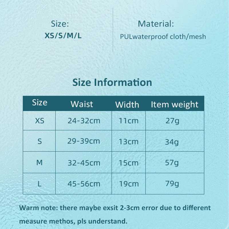 Waterproof dog diaper reusable with breathable dog belly strap mens dog underwear high-quality washable dog diaper packaging Y250320