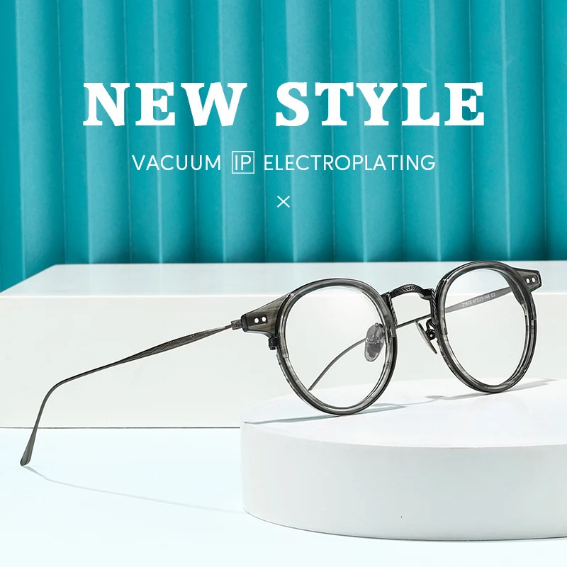 Optical Glasses Frame Men Women Round Eyeglass Frames Z1615 Eyewear Retro Prescription Myopia Eyeglasses Reading 250228