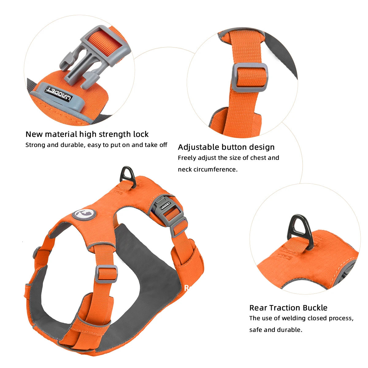 Pet Dog No pull Safety Chest Harness Function Anti-explosion Walk For small And Medium dog solid Durable harness german shepherd 250320