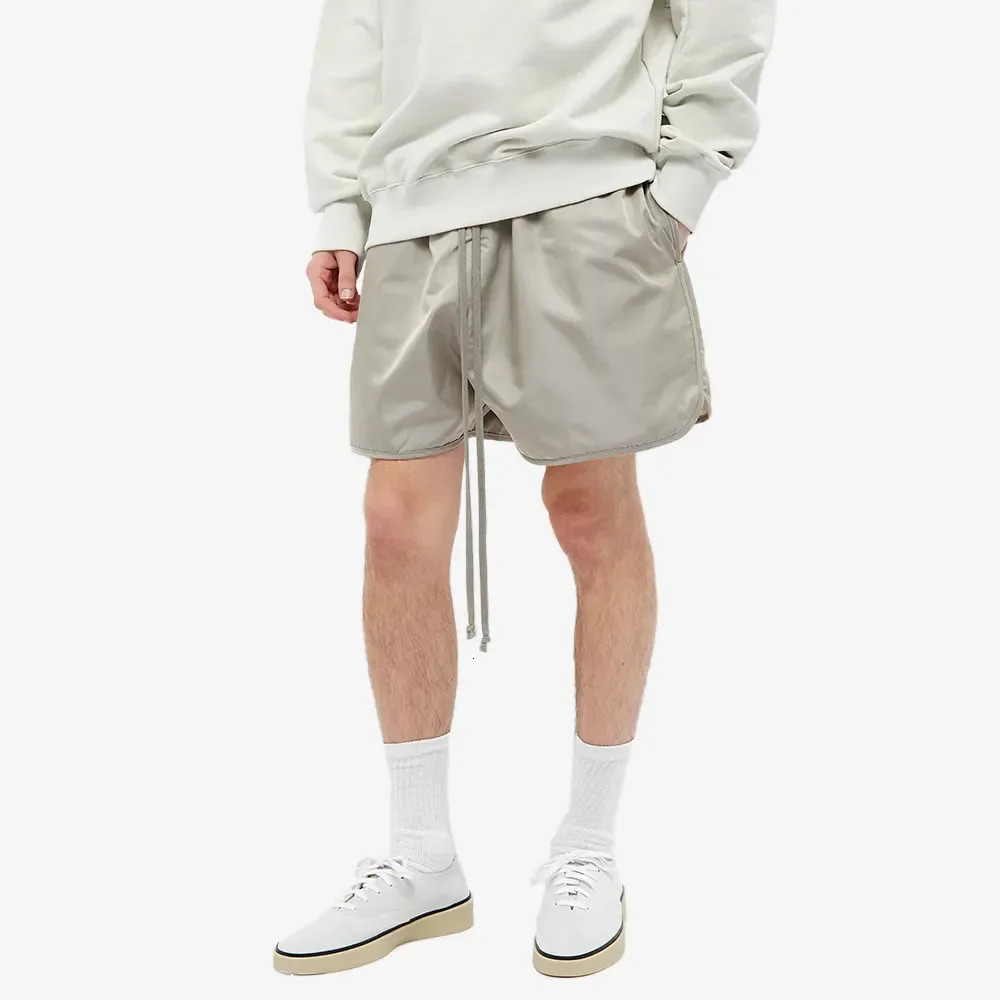 Summer Mens Shorts Woven High Street Casual Loose Solid Color 54 Sports Pants for Men 250317