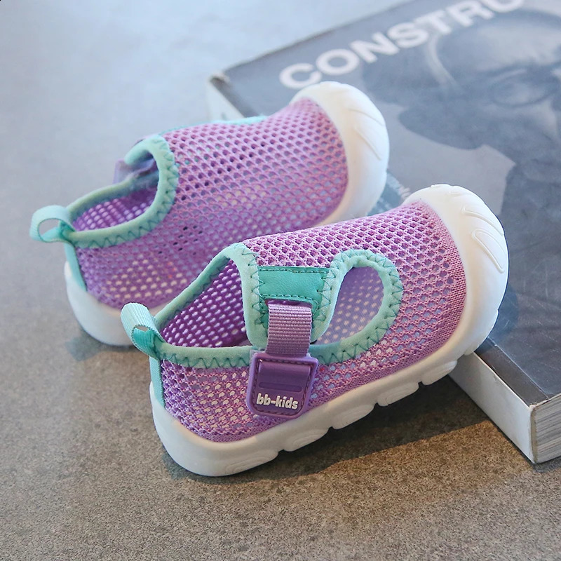 Toddler Girls Mesh Breathable Summer Sandals Non-Skid Baby Shoes 0-3Y Unisex Kids lightweight First Shoes-Suit for Fat feet 250319