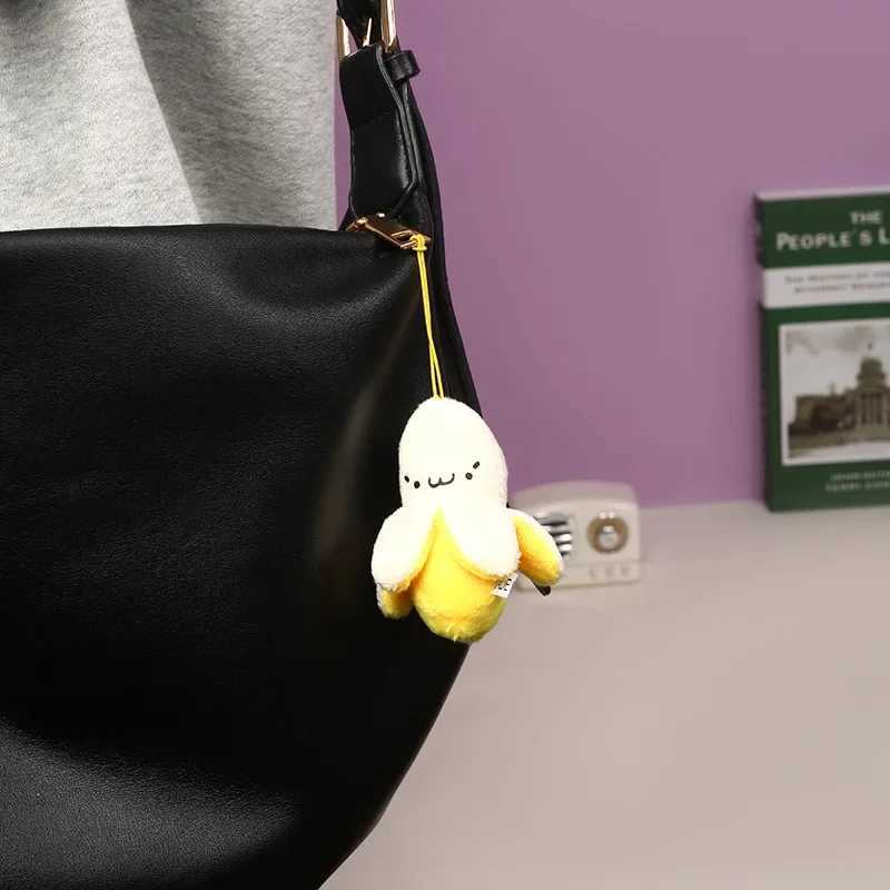 Creative Plush Banana Keychain Cute Little Fruit Doll Pendant Keychain Girl Packaging Decoration Student Books Accessories GiftXJ250319