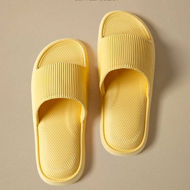 Thick platform Bathro He slider Wenfei soft bottom EVA indoor slider Wan sandals 2023 summer N slider flip cover Y250320