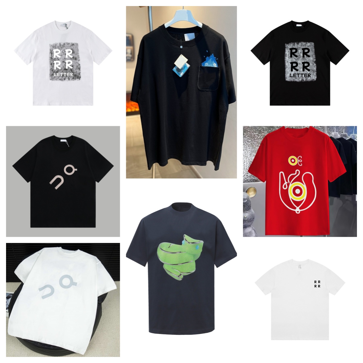 tshirt mens t shirt designer t shirts summer fashion simple solid black letter printing Tshirts couple top white men shirt casual loose women tees