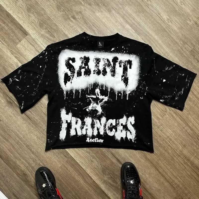 2025 summer men and women short-sleeved round neck T-shirts fashionable new style 3D digital printed letter pattern hot saleT250319