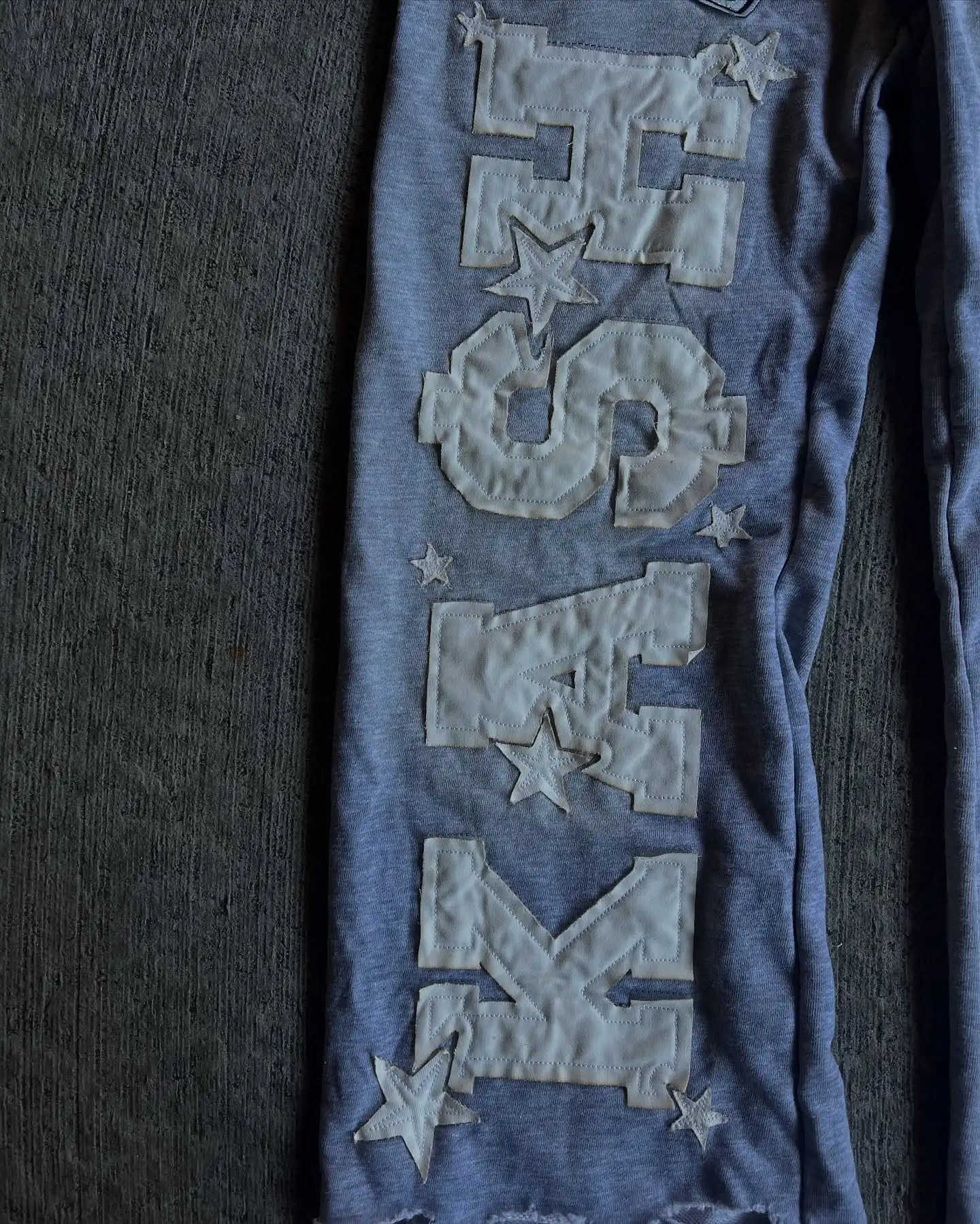 Vintage Double Layer Sweatpant Y2K Clothes Men Women Harajuku Letters Patch Embroidery Vintage Grey Baggy Pants Jogging Trouser 250319