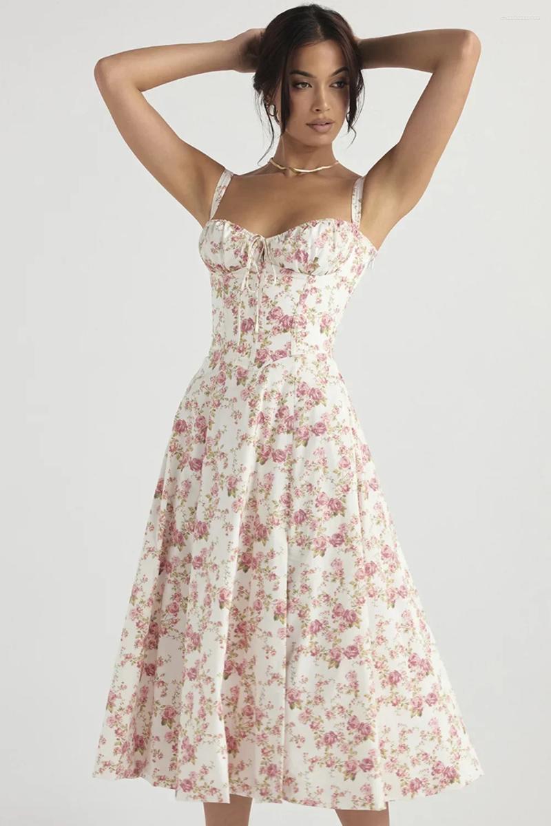 Casual Dresses 2025 Summer Fashion 21 Colors Spaghetti Strap Dress Women Long Y2k Vestidos De Verano Mujer C260312