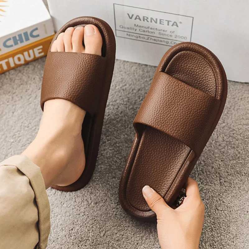 High quality simple slippers mens and study rooms his N-Slip soft Bott Bathro slippers his Wind Det couple drag Y250320