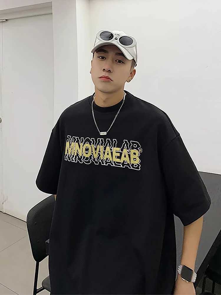 Letter Graphic Mens T-shirt High quality cotton clothing Fashion hip-hop street clothing Summer new mens short sleeved T-shirt Harajuku topT250319