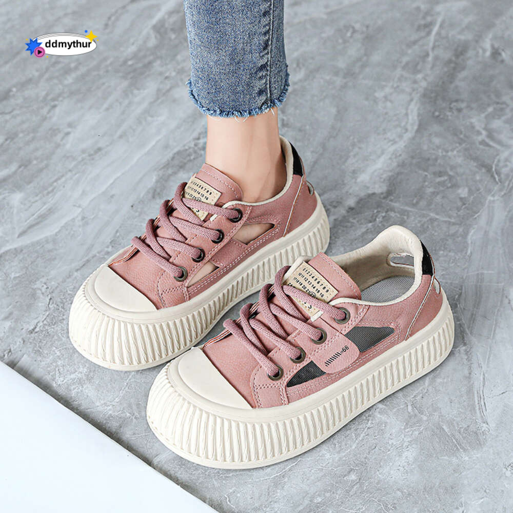 CRLAYDK 2024 Summer New Women's Hollow Out Shoes Platform Sneakers Casual Walking Loafers Low Top Fashion Skateboarding Student ddmythur