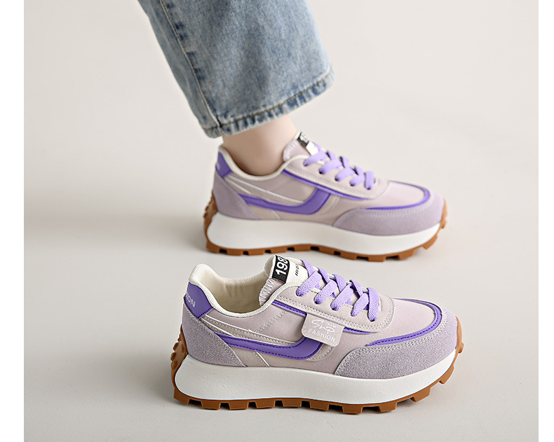autumn new style casual shoes for female students, sports running shoes ins trendy thick-soled Korean style