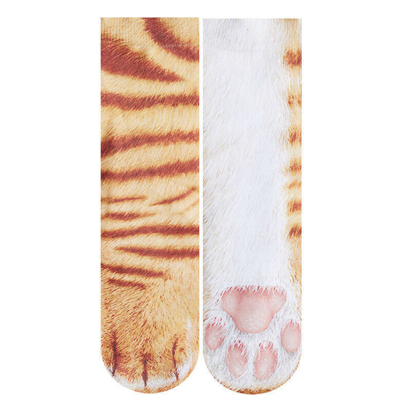 Simulation 3D For Cats, Dogs, Chickens, Claws, Leopard Print Animal Print, Funny Personality, And Fun Socks