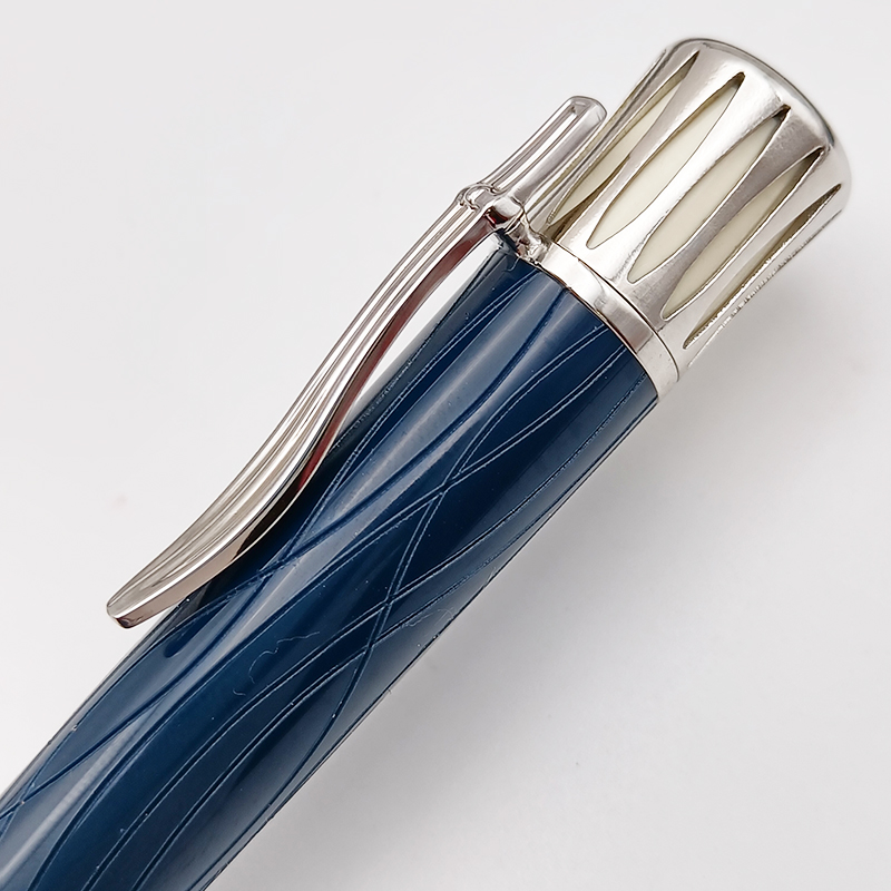 M Rollerball Ballpoint Pen Great Writer Edition Mark Twain Black Blue Wine Red Resin Engrave With Serial Number 0068/8000