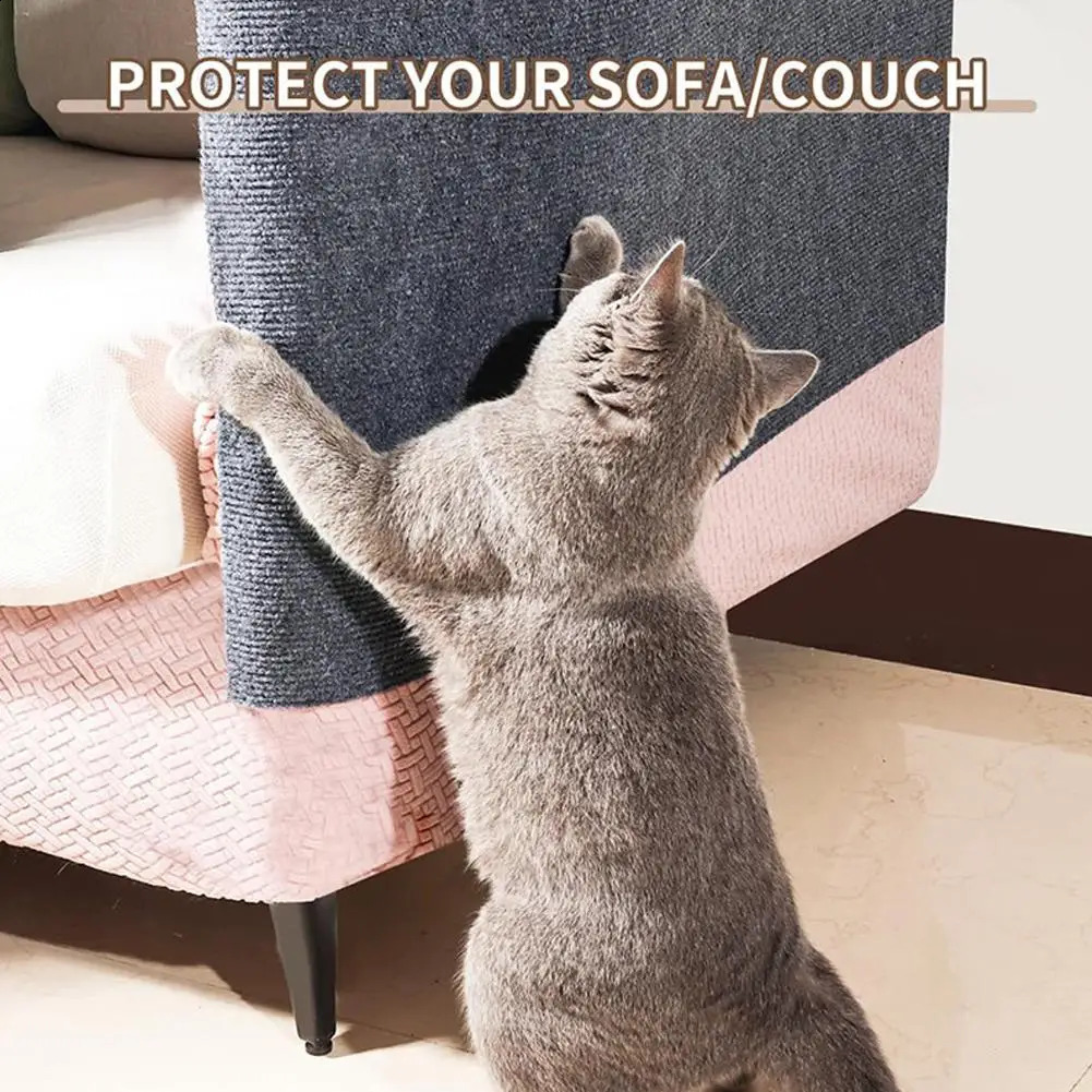 Cat scratch pad selfadhesive climbing decoration resistant sofa furniture protection anti slip fabric carpet K8C6 250312