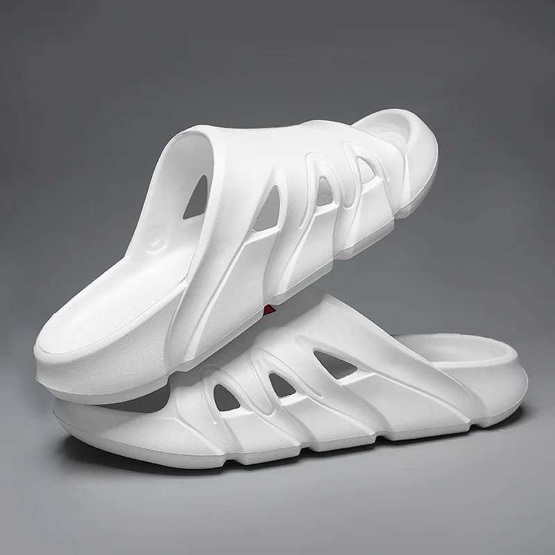 2025 Mens New Explosive Mochre Indoor Stepping Dog poop Feeling Soft Sole Waterproof High Quality Leisure Slide Y250320