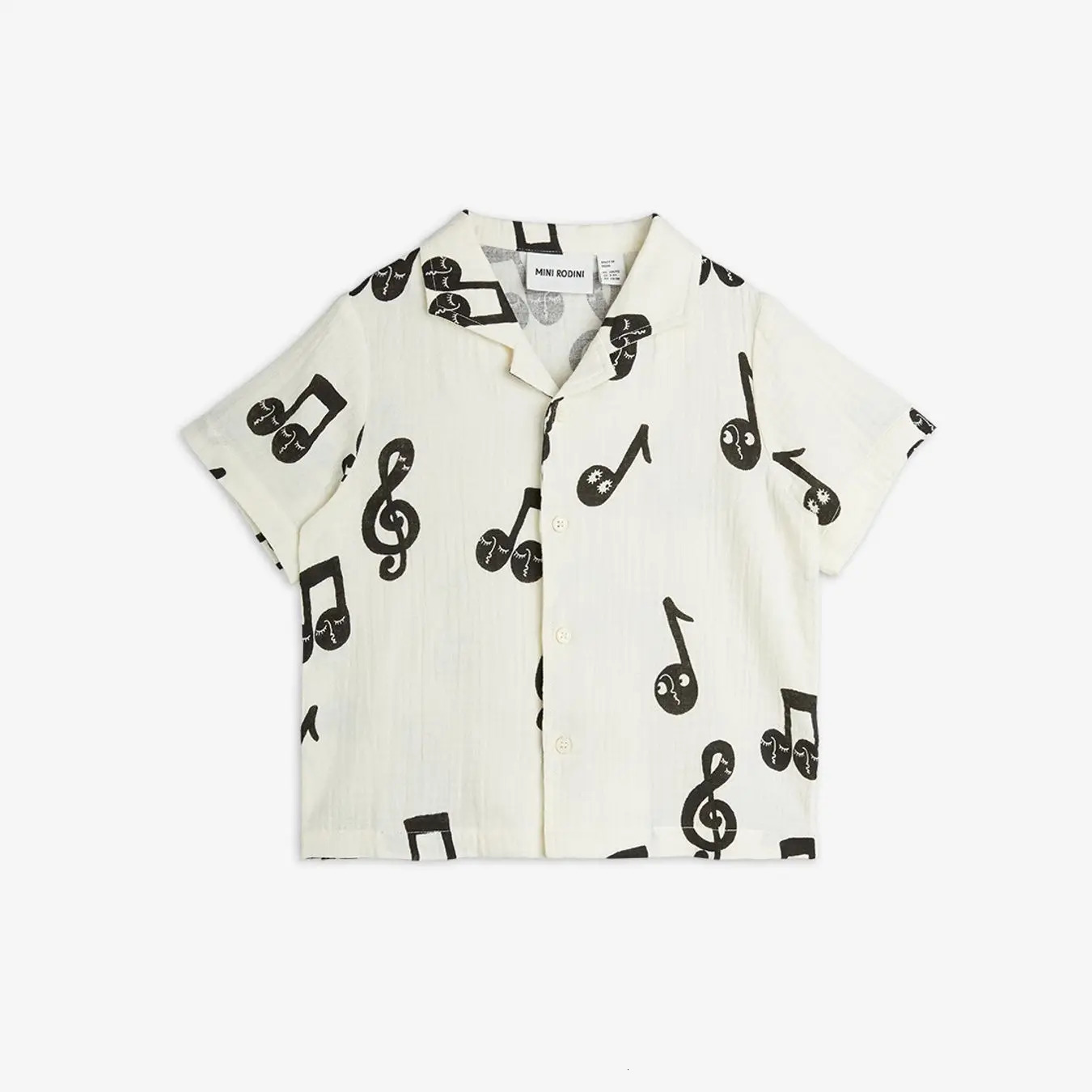 MR Musical Note Childrens Clothing Tshirt Shorts Dress Summer Boys and Girls Short sleeved Top 250319