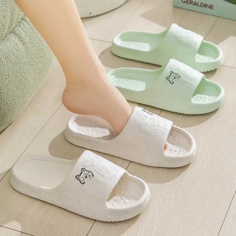Warm summer slippers indoor bathroom N-Slip shower sandals couple EVA mens slippers Y250320