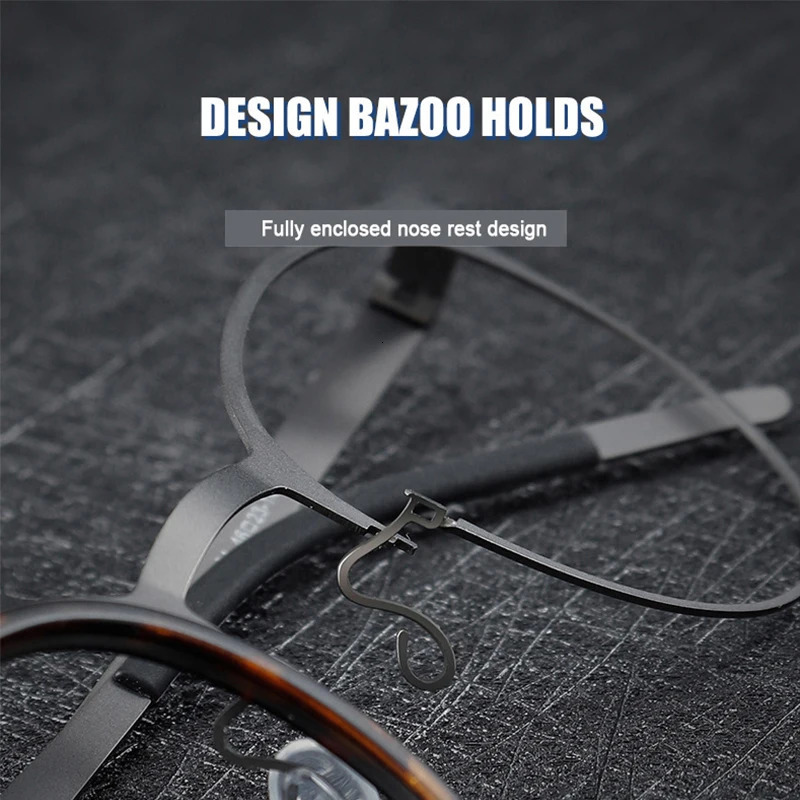 Denmark Pure Eyewear Screwless Men Glasses Frame Mirror Ring Separation Blue Light Eyeglasses 250228