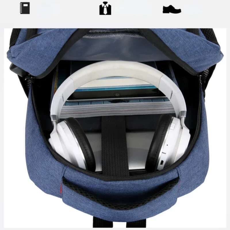 Classic Waterproof USB Charging Casual Men Large Capacity Travel Laptop Backpack School Bag