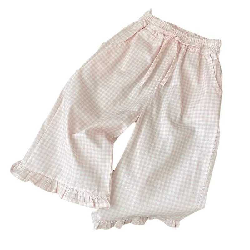 Summer Kid Girls Clothes Set Sweet T-shirts and Wide Legging Pants 2 Pieces Suit Children Fashion Top Bottom Outfits StreetwearsT250320