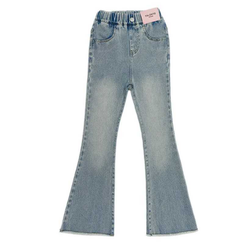 Teen Girls Jeans Vintage Denim Trousers New Fashion Childrens Flared Pants for 5 6 7 8 9 10 11 12 13 14 Years Old Kids BottomT2502320