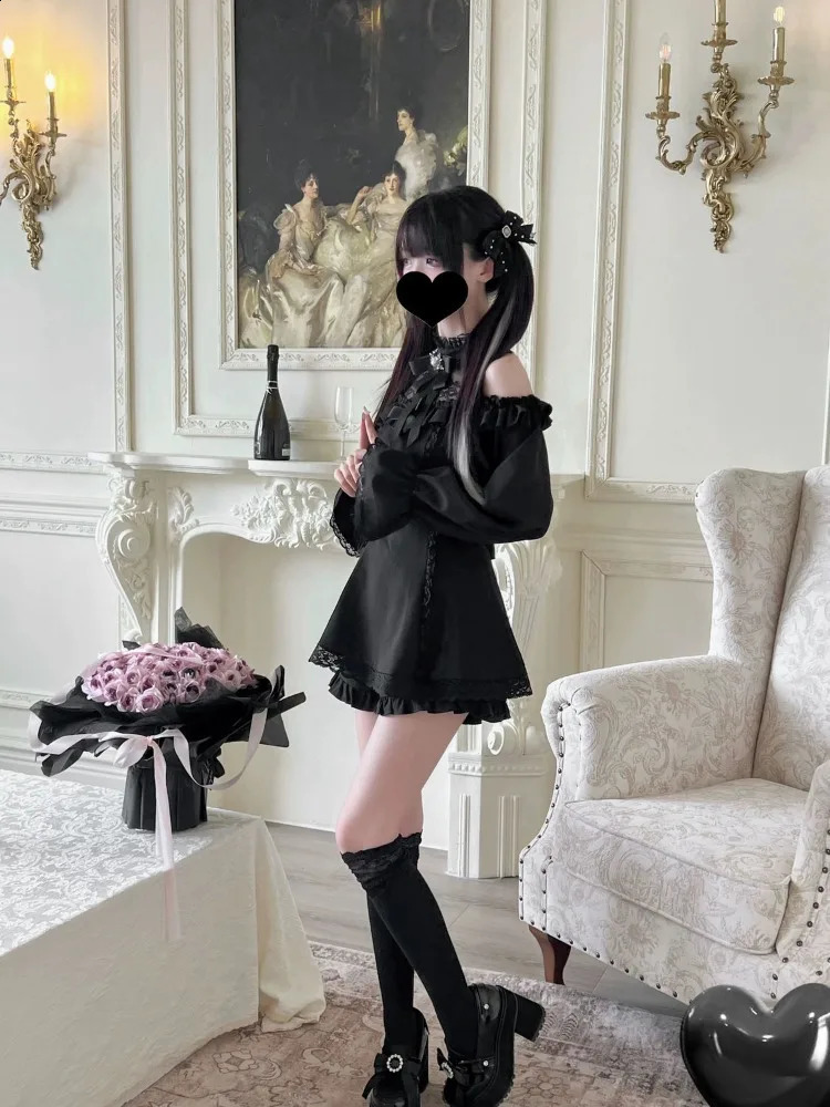 Bow applique slim fit long sleeved womens clothinghigh waisted pleated shorts early autumn two-piece set 250318