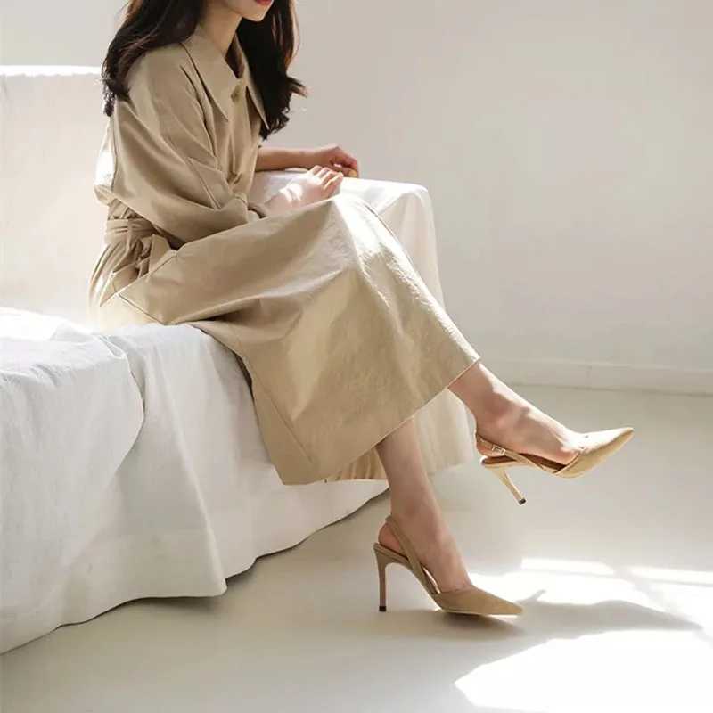 2023 Beautiful Elegant Multicolor Flock Womens Sexy High Heels Pumps Sandals Dress Dating OL Pump Valentine Shoes 6/10CMC250319