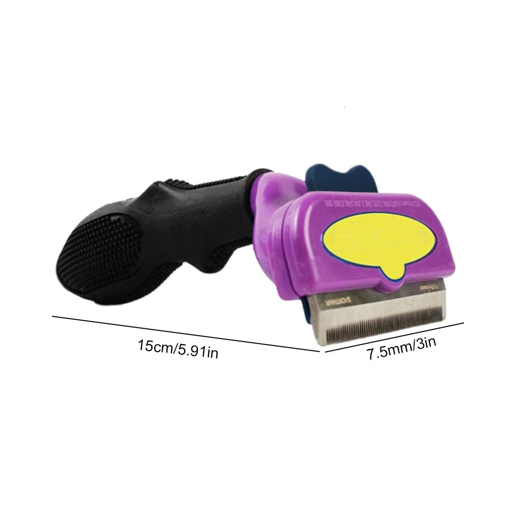 Pet hair removal comb grooming brush Dog shedding massage fur trimming cleaning Remove 250318