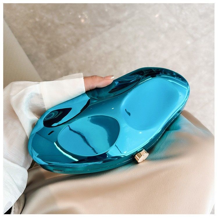 design metal acrylic shaped stone handbag 2025 new elegant fashionable and exquisite small bag for banquet