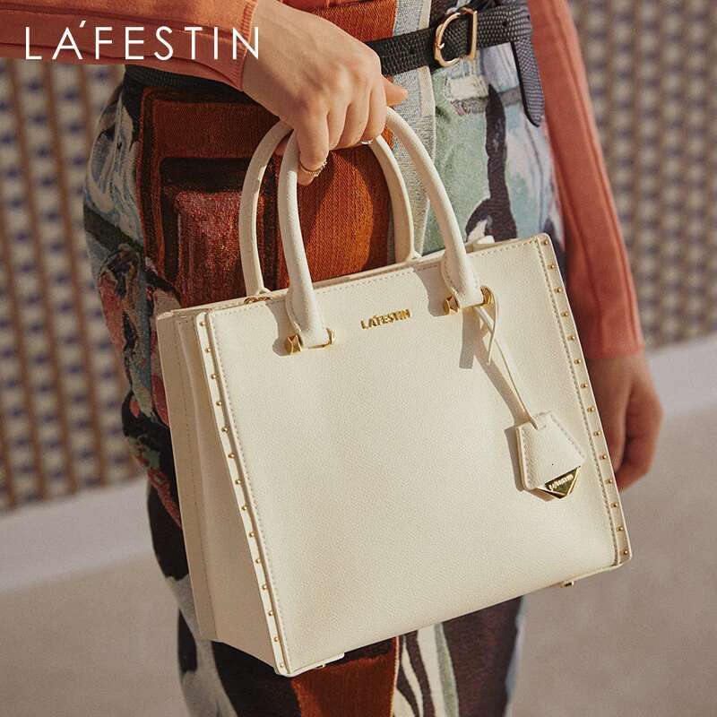 LA FESTIN New Women Leather Tote Bags Multifunctional Versatile Ladies Fashion Shoulder Crossbody Designer Handbag