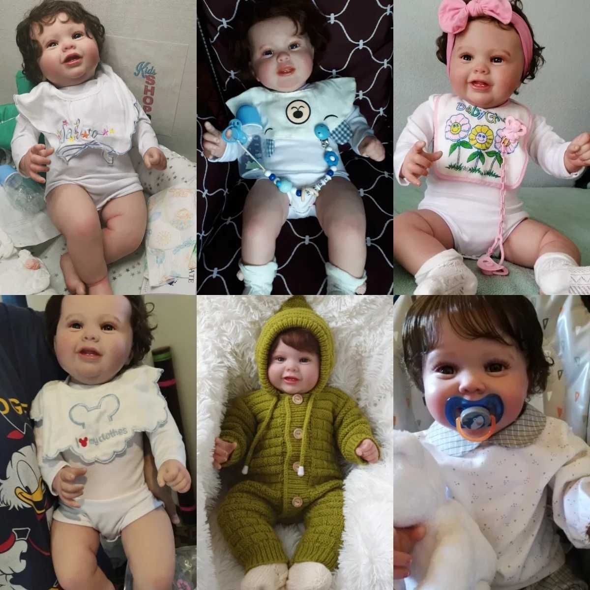 BZDOLL Realistic 60cm 24 inch soft silicone regenerated baby doll with 3D spray painted skin and Vascular Vein newborn baby dressing toy W250320