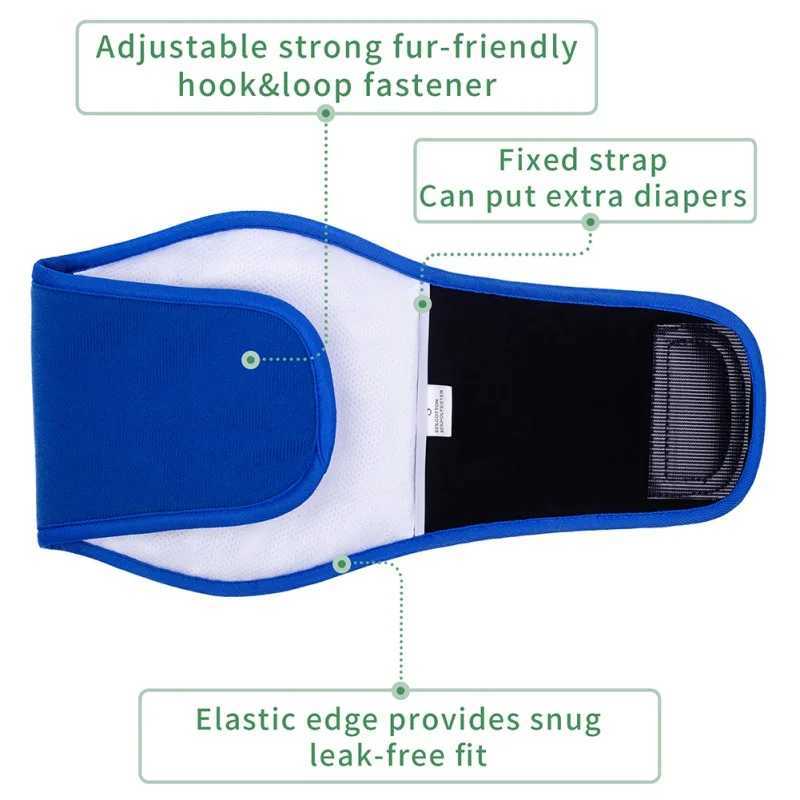 Pet soft dog belly strap washable male dog diaper belly strap reusable male dog belly bag Y250320
