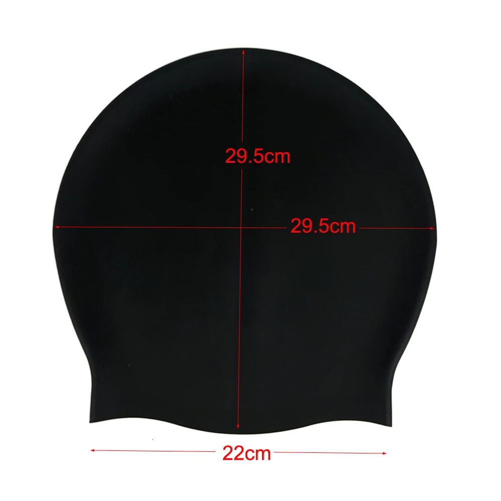 Silicone Extra Large Swimming Cap for Long Hair Braid Waterproof Women Men Ladies African Over Size Huge 250320