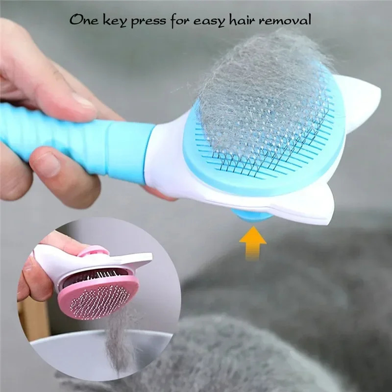 Pet comb cat cleaning supplies highquality selfcleaning brush professional dog grooming gloves bath 250318