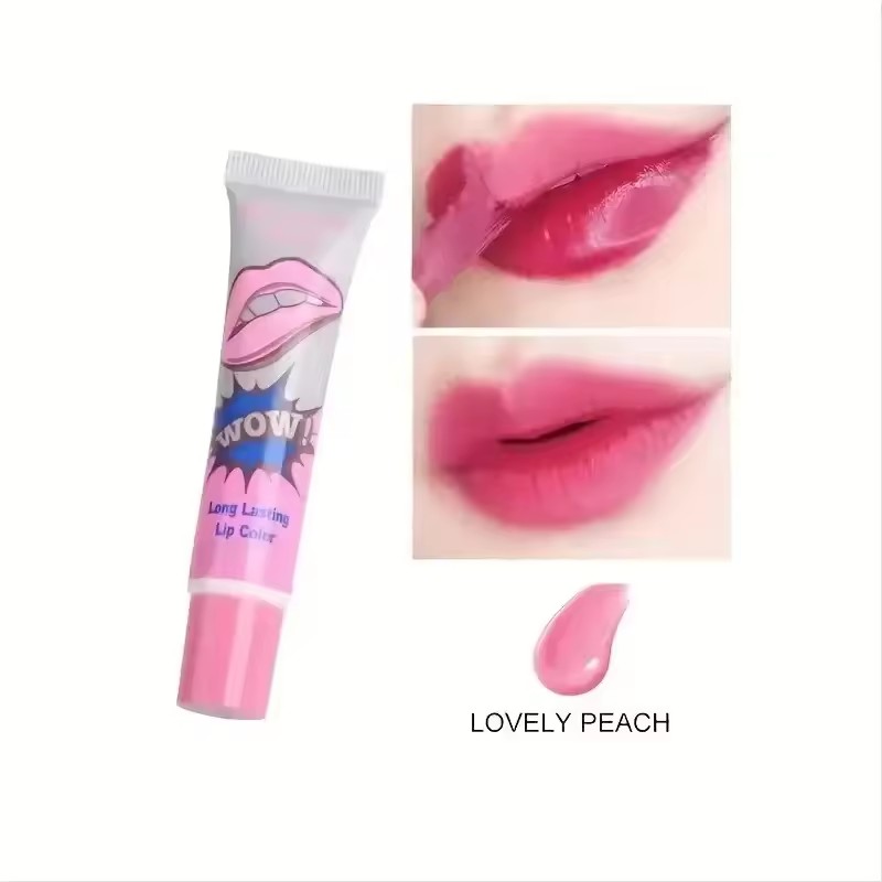 24Pcs 6 Colors Korea Peel Off Liquid Lipstick Waterproof Long Lasting Moisturizer Lip Gloss Tear Off Lip Tint no design box