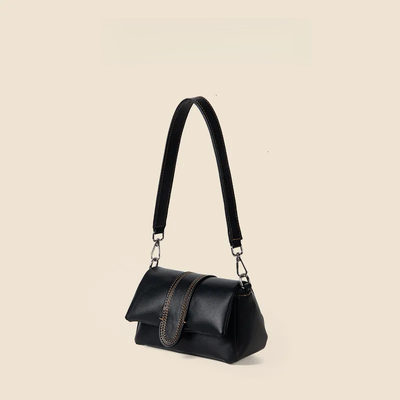 2025S Fashion Designer Spring Minimalist Underarm Single Shoulder Flip For Women S Fashion Trend New High End PU Denim Bag