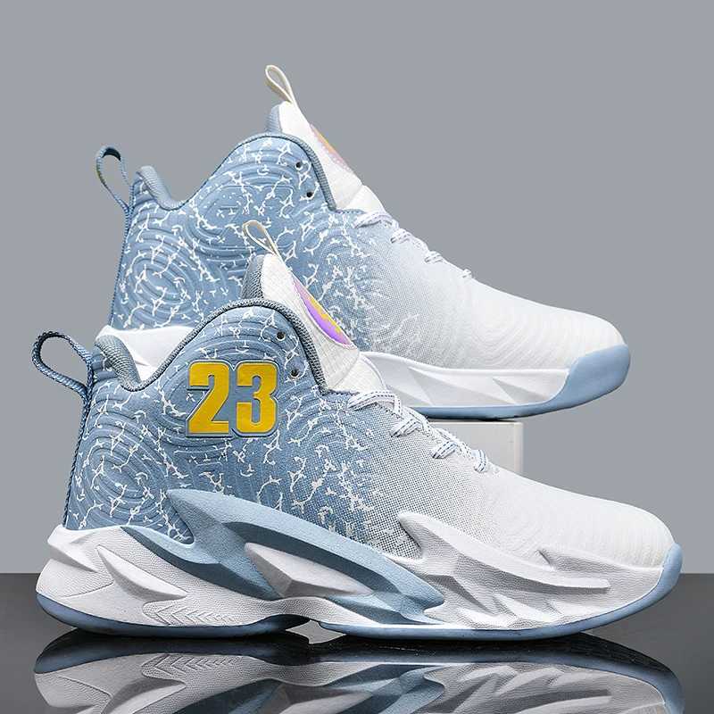 Mens basketball shoes breathable mens anti slip outdoor fashionable unisex sports shoesW250320