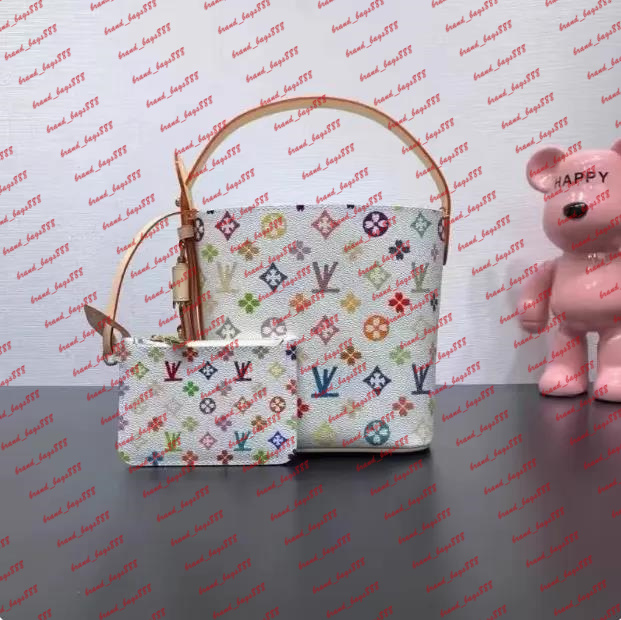 Designer Bucket bag women ALL In BB handbag with lock 2-pc tote high quality Shoulder crossbody bags ladies Clutch wallet color ral Hobo purses