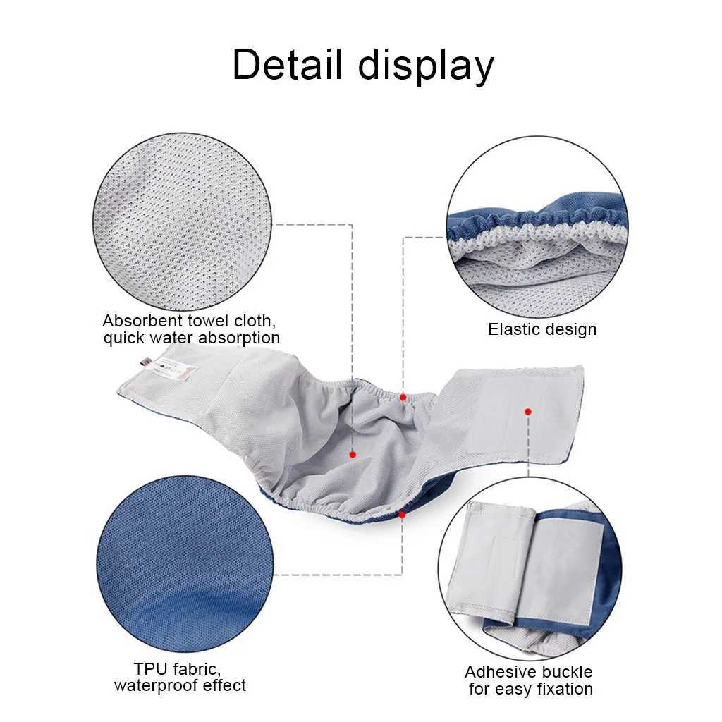 Male Dog Diaper Pet Reusable Male Dog Diaper Bottom Underwear Pet Hygiene Pants Y250320