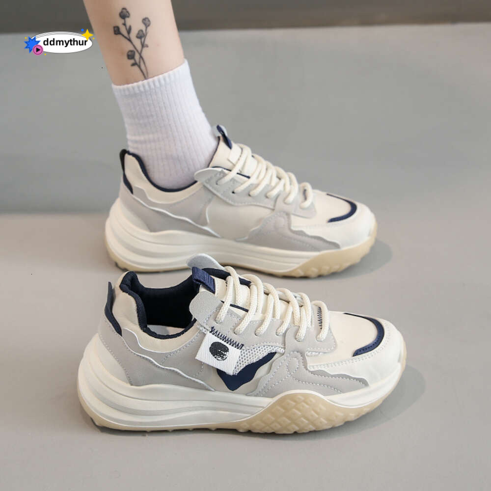 CRLAYDK Sneakers for Women Patchwork Casual Platform Walking Shoes Running Fashion Dad Comfortable Sport Non-Slip Tennis ddmythur